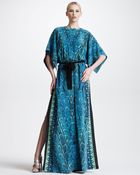 Roberto Cavalli Snake Print Maxi Caftan - Lyst