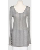 T By Alexander Wang Long Sleeve Sweater - Lyst