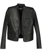 Balmain Leather Outerwear - Lyst