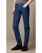 Burberry Shoreditch Coated Colour Skinny Fit Jeans - Lyst
