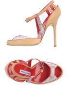 Manolo Blahnik Sandales À Talons - Lyst