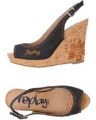 Replay Wedges - Lyst