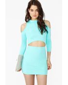 Nasty Gal Watch and Learn Dress Mint - Lyst