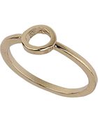 Topshop Premium Dainty Circle Ring - Lyst