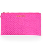 MICHAEL Michael Kors Perforated Large Clutch - Lyst