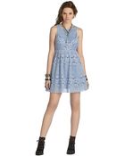 Free People Rocco Lace Mini Dress - Lyst