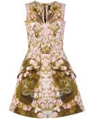 McQ by Alexander McQueen Petal Print Exaggerated Dress - Lyst