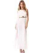 Notte By Marchesa Embroidered Chiffon Gown - Lyst