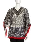 Alberto Makali Beaded Neck Print Tunic - Lyst