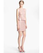 Alice + Olivia Peplum Dress - Lyst