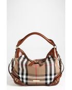 Burberry House Check Small Hobo - Lyst