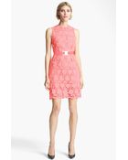 Christopher Kane Safety Belt Lace Minidress - Lyst