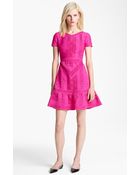 Valentino V-neck Lace Dress - Lyst
