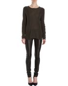 Helmut Lang Contoured Ridge Knit Sweater Tunic - Lyst