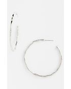 Nadri Large Hoop Earrings - Lyst
