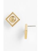 Tory Burch Liam Stud Earrings - Lyst