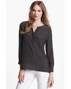 Joie Nepal Print Silk Blouse - Lyst