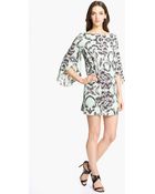Milly Stretch Silk Shift Dress - Lyst