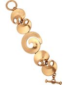 Oscar de la Renta 24karat Goldplated Link Bracelet - Lyst