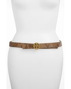 Tory Burch Reversible Python Print Belt - Lyst
