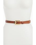 Vince Camuto Stripe Raffia Belt - Lyst