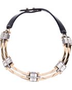 Lanvin Crystal Embellished Necklace - Lyst