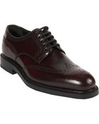 Prada Medallion Toe Wingtip Blucher - Lyst