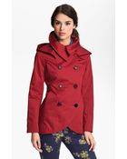 SOIA & KYO Soïa Kyo Hooded Double Breasted Jacket - Lyst