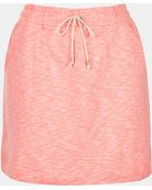 Topshop Heathered Drawstring Skirt - Lyst