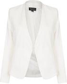 Topshop Collarless Panel Jacket - Lyst