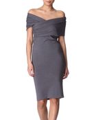 Donna Karan New York Off the Shoulder Dress - Lyst