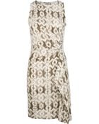 MICHAEL Michael Kors Patterned Wrap Dress - Lyst