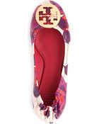 Tory Burch Reva Floralprint Leather Pumps - Lyst