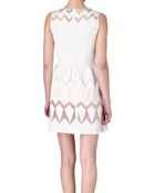 Saloni Embroidered Organza Dress - Lyst