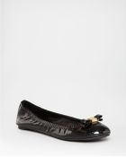 Tory Burch Ballet Flats Eddie 2 Logo Bow - Lyst