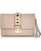 Valentino Rockstud Leather Clutch with Wristlet - Lyst