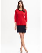Banana Republic Colorblock Sweater Dress - Lyst