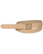 Fendi 3 Cm Zucchino Pu Reversible Ff Buckle - Lyst