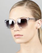 Marc By Marc Jacobs Clear Gradient Sunglasses - Lyst