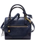 Coach Poppy Textured Patent Mini Satchel - Lyst