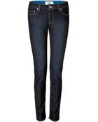 Paige Skyline Skinny Jeans in Fountain Blue - Lyst