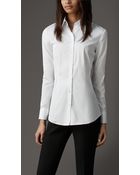Burberry Tailored Stretch Cotton Shirt - Lyst