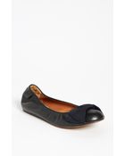 Lanvin Bow Detail Ballet Flat - Lyst