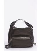 Marni Black Leather Backpack in Black | Lyst