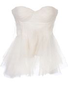 Zac Posen Structured Peplum Top - Lyst