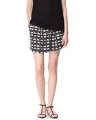 Zara Printed Shorts - Lyst