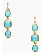 Kate Spade Goldplated Stone Drop Earrings - Lyst