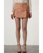 Topshop Floral Origami Skirt - Lyst