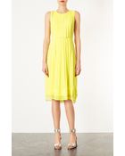 Topshop Poppy Pleated Midi Dress - Lyst