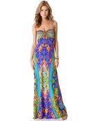 Camilla Drawstring Cover Up Maxi Dress - Lyst
